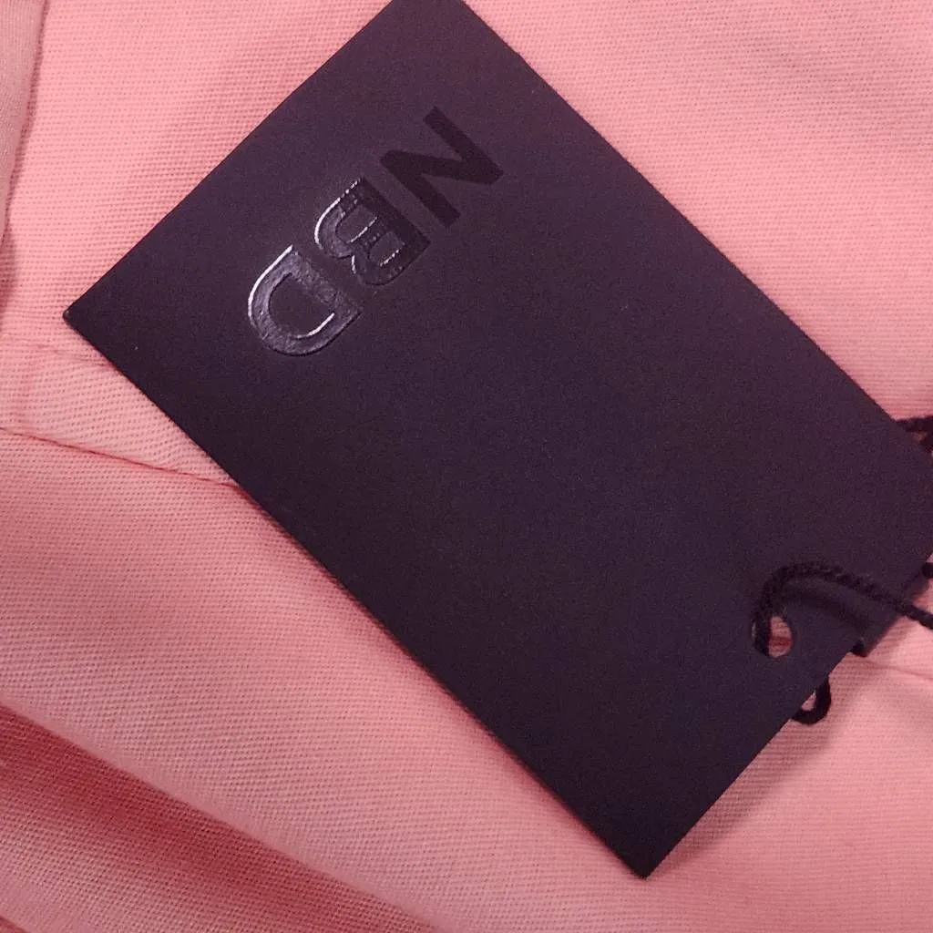 NBD Pink and Orange Ombre Mini Bodycon Dress with Bubble Skirt NWT Size Small - Image 10