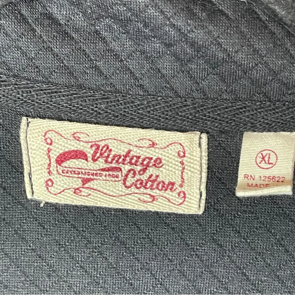 VINTAGE COTTON Black Quilted Full - Image 9