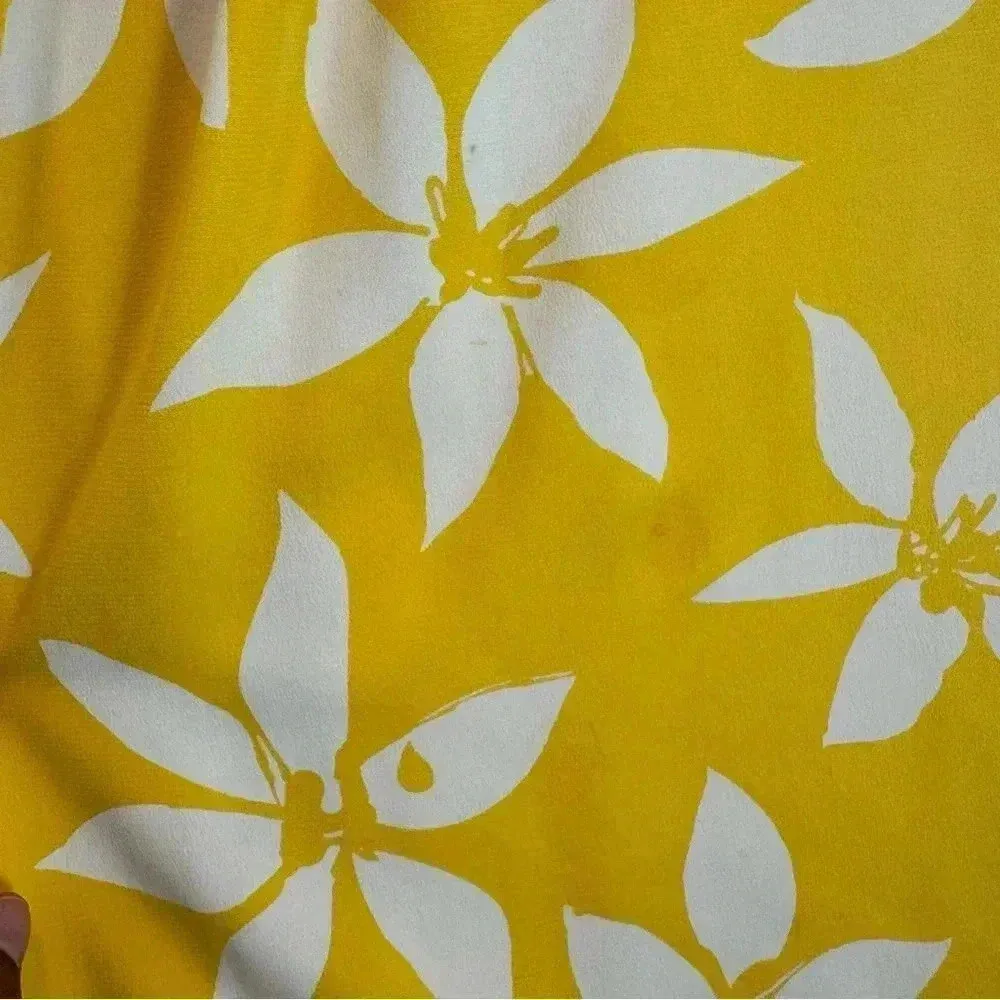 Vintage‎ Ungaro Parallele Paris silk Dress Yellow Size 12 - Image 16