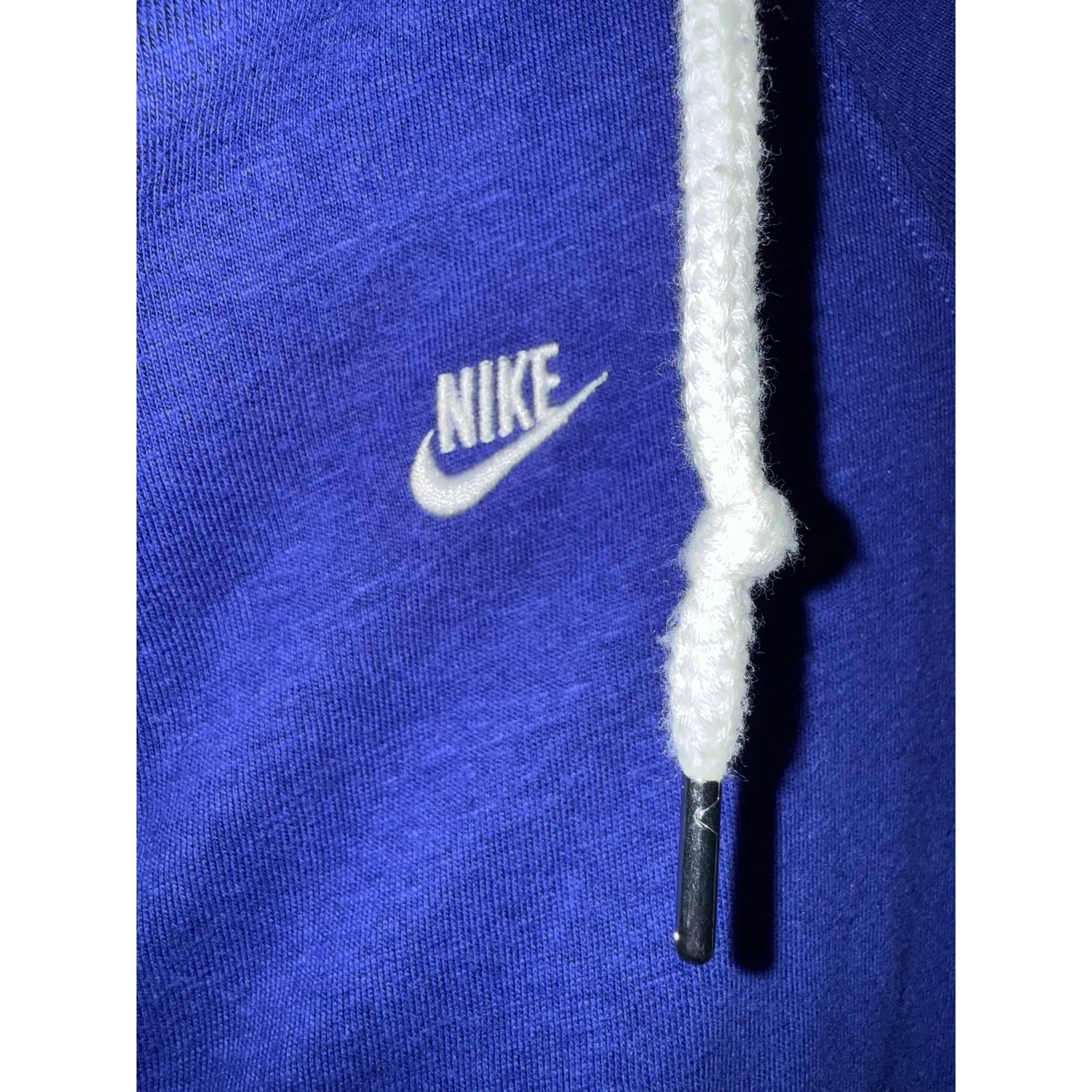 Women’s Nike Jacket size XL Blue Cotton Athletic Gym Work hoodie sweatshirt - Image 4