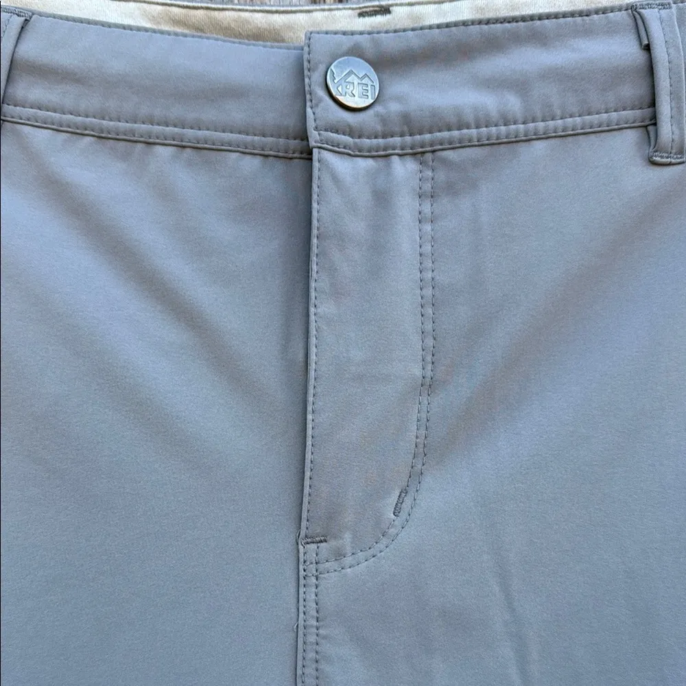 REI Women's Slate Gray Track Pants With Lower Ruching opt on lower leg part Sz16 Size 16 - Image 6