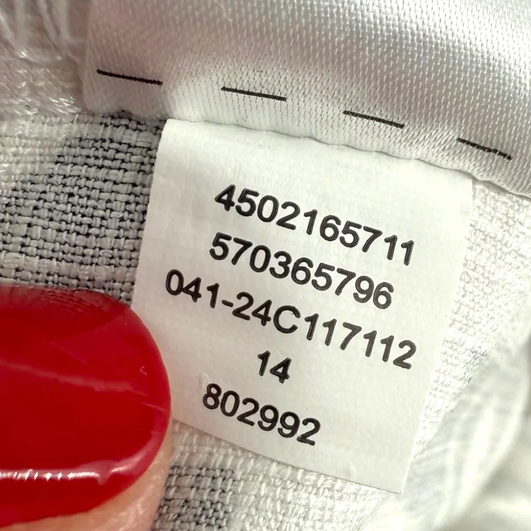 Chicos Womens Brigitte Artisan‎ Botanical Floral Ankle Pants Black White Size 18 - Image 13