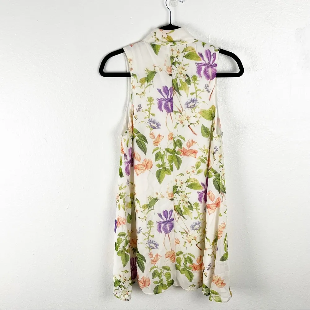 SHOW ME YOUR MUMU Kristy Floral Collared Lined Sleeveless Mini Dress, Medium - Image 2