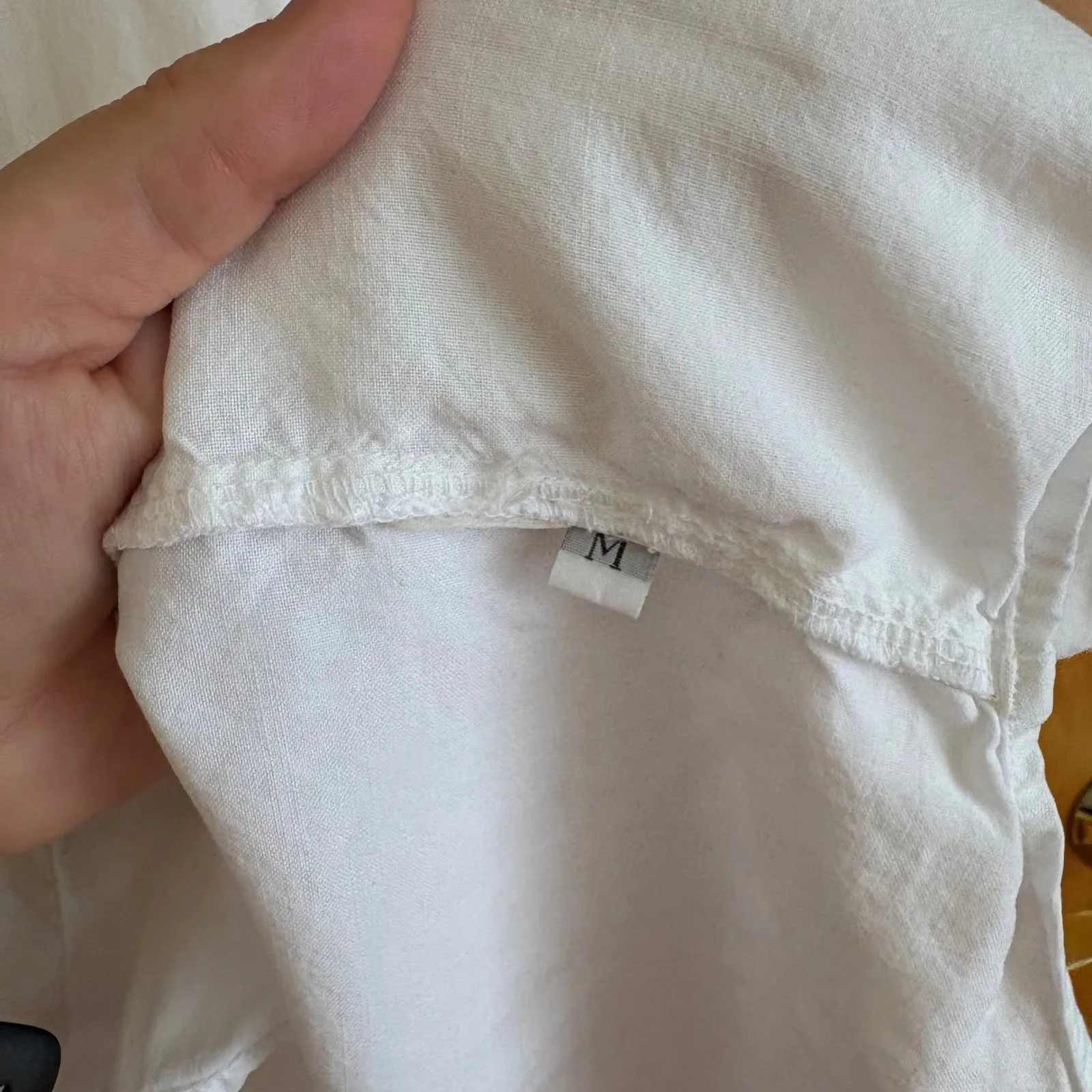 Cloth & Stone White‎ Button Down Long Sleeve Shirt Womens Top Blouse Medium - Image 4