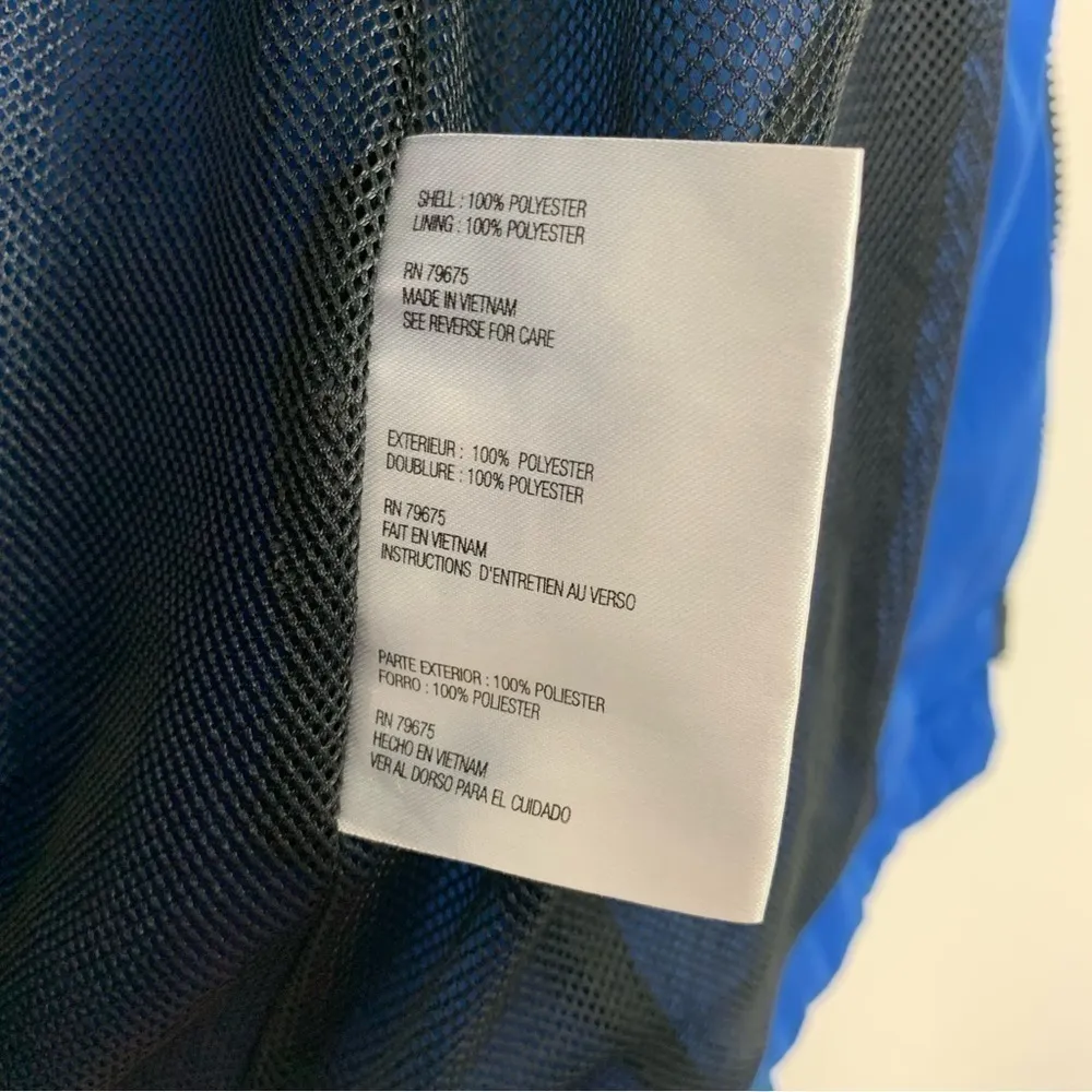 Michael Kors Royal Blue Windbreaker Jacket Size Medium Petite - Image 11