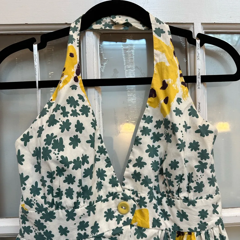 Vintage Betsey Johnson 90’s Y2K Whimsical Butterfly Babydoll Halter Dress Size 4 - Image 3