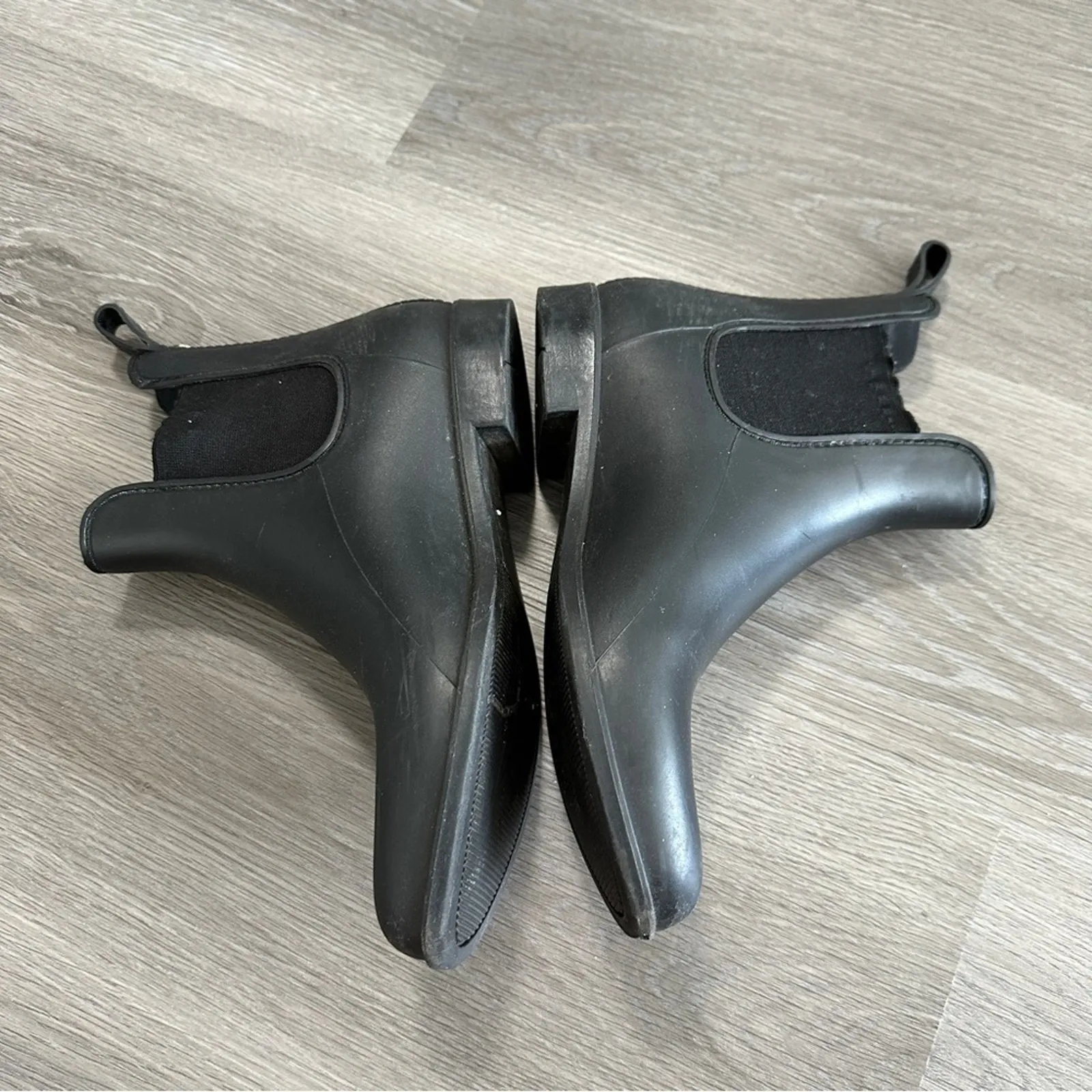 Sam‎ Edelman Tinsley Women's Black Matte Pull On Ankle Rain Booties Size 8 - Image 3