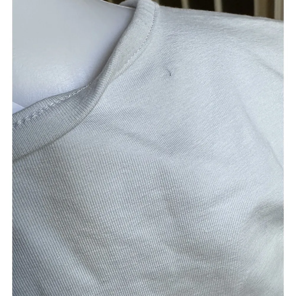 Puma  Women's Classic Structured Crop Basic T-shirt Blue Size M - Image 9