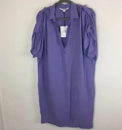 Diane Von Furstenberg DVF Karin Dress, Fresia in Purple - Image 2