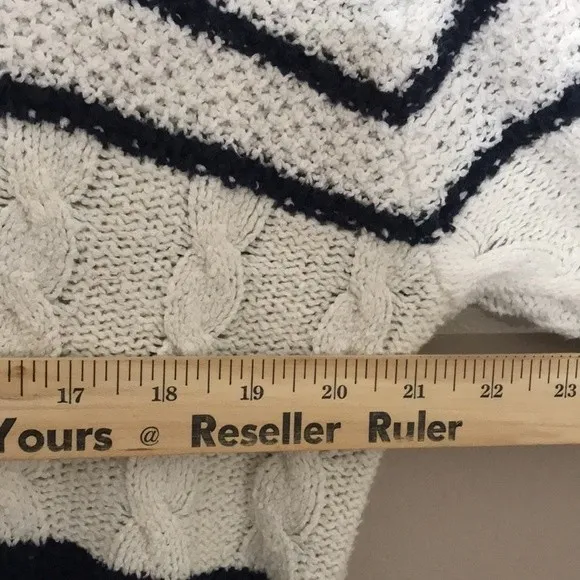 Vtg Liz Claiborne oversized cotton blend knit pullover fall sweater large - Image 7