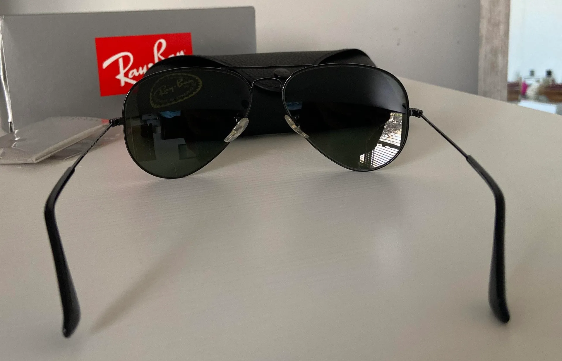 Ray-Ban Black Aviator Ray Bans - Image 2
