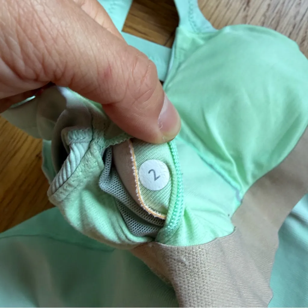 Lululemon Core Kicker Tank, Size 2, Fresh Teal / Mini Hyper Stripe Fresh Teal - Image 9