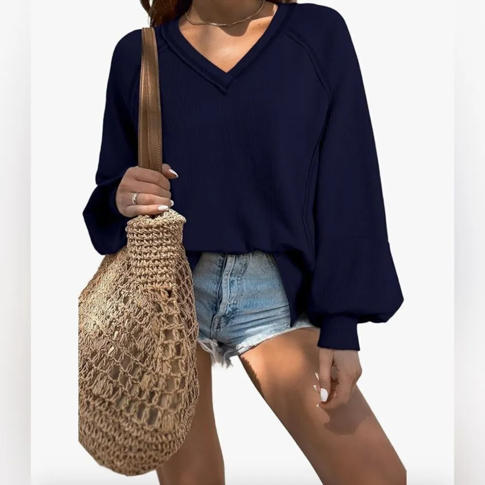 Acelitt Women's Blue V - Image 3