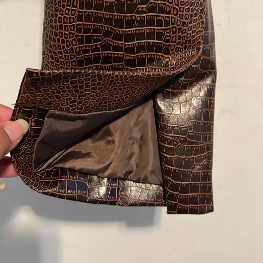 Missguided + Brown Blazer Jacket Size 0 - Image 3