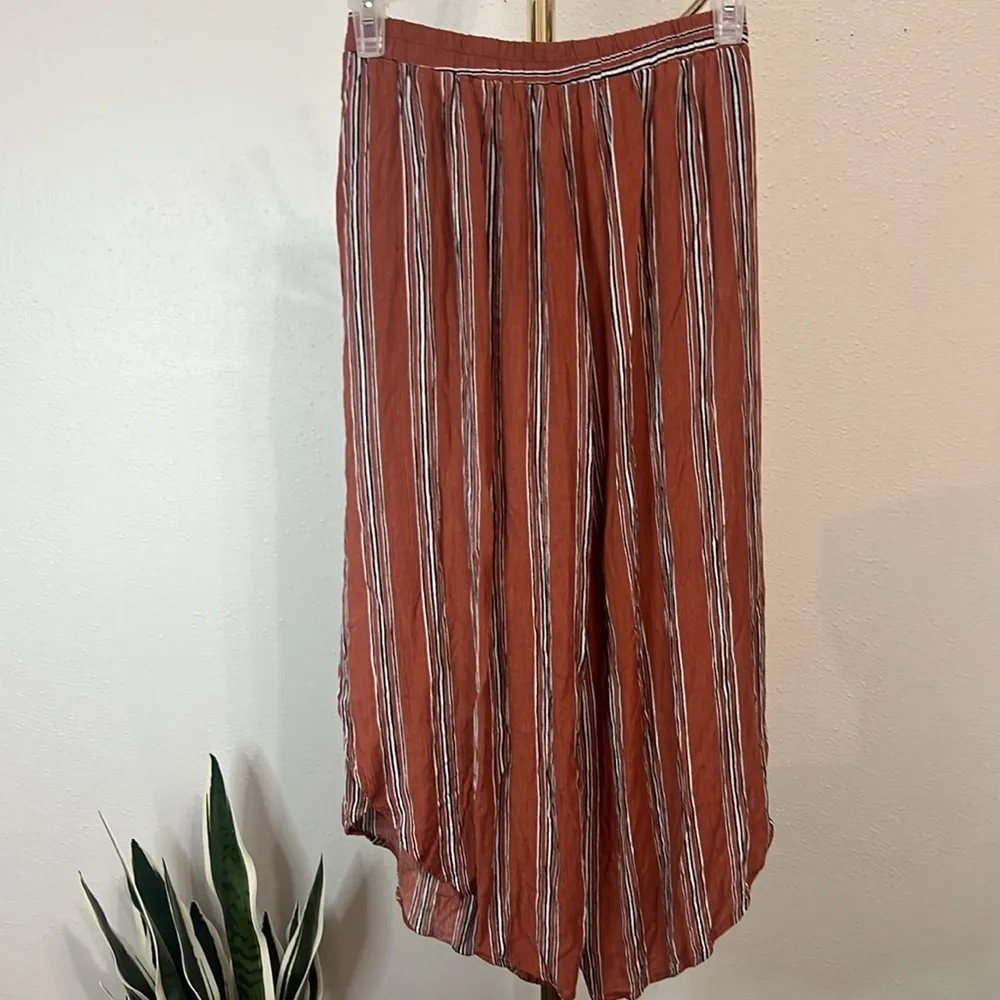 Mustard seed Women's Side Slit Self Tie Pleated Bohemian Loose Square Pa… - Image 3