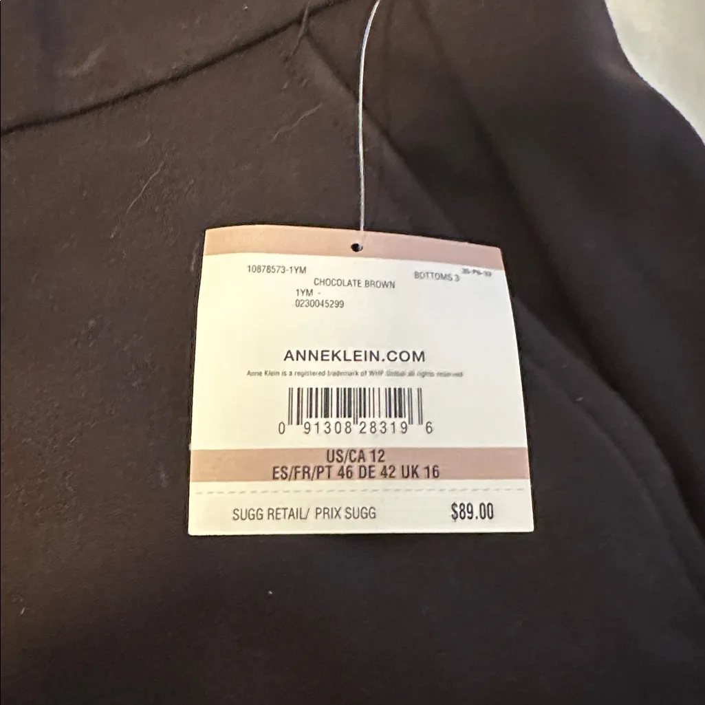 Anne Klein Brown Women’s Trousers - Image 2