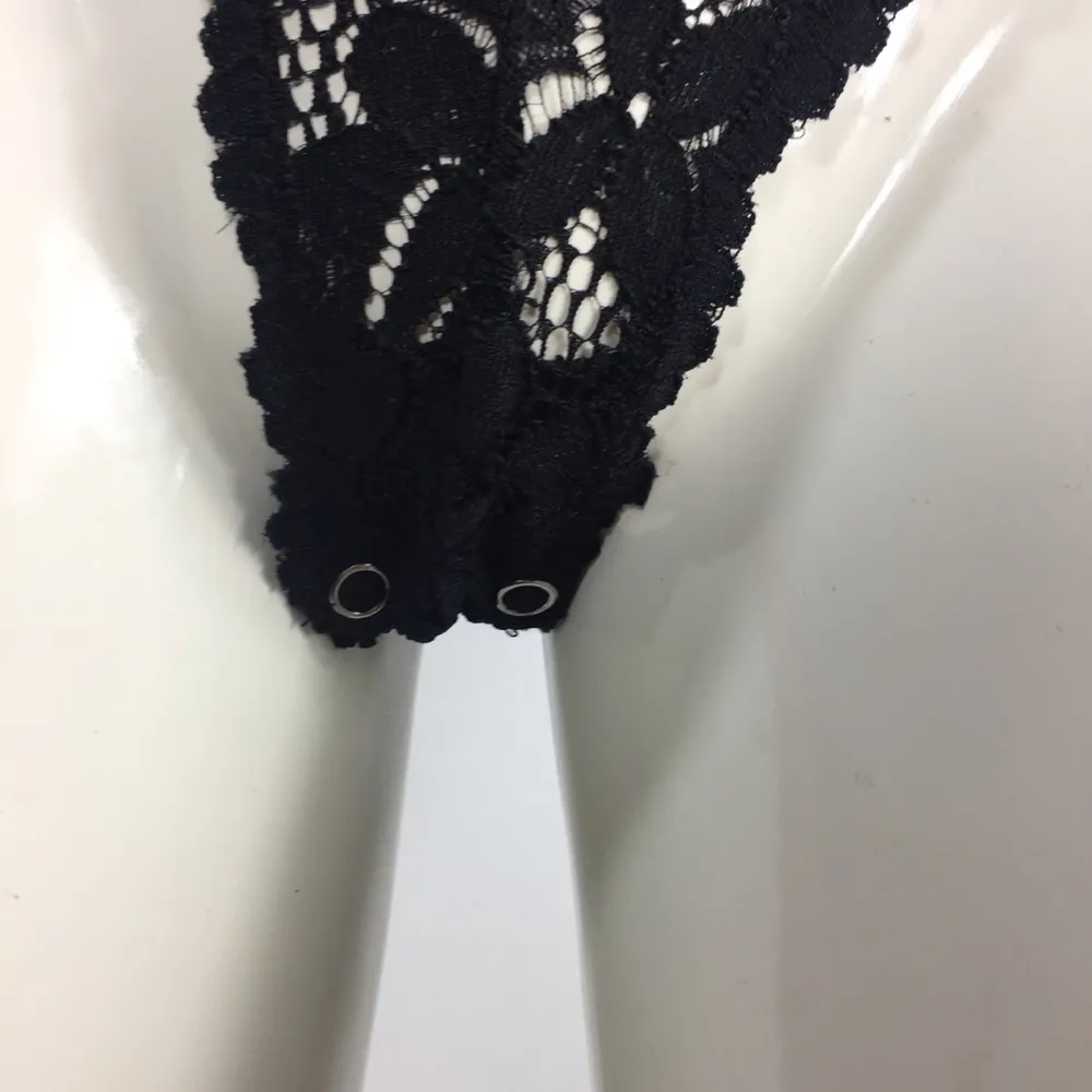 Free People Lace Bodysuit Halter Snap On - Image 10