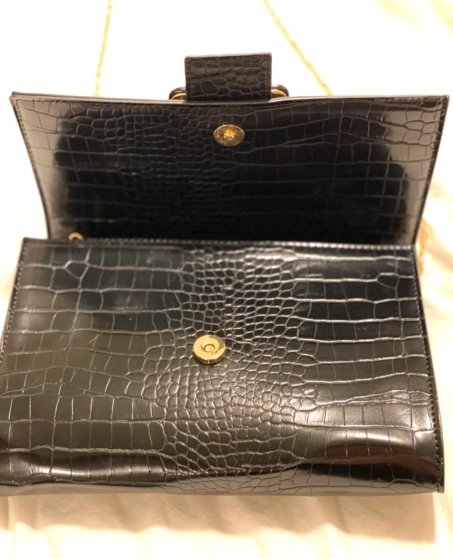 VICI Black Snakeskin Crossbody Bag  - Image 5
