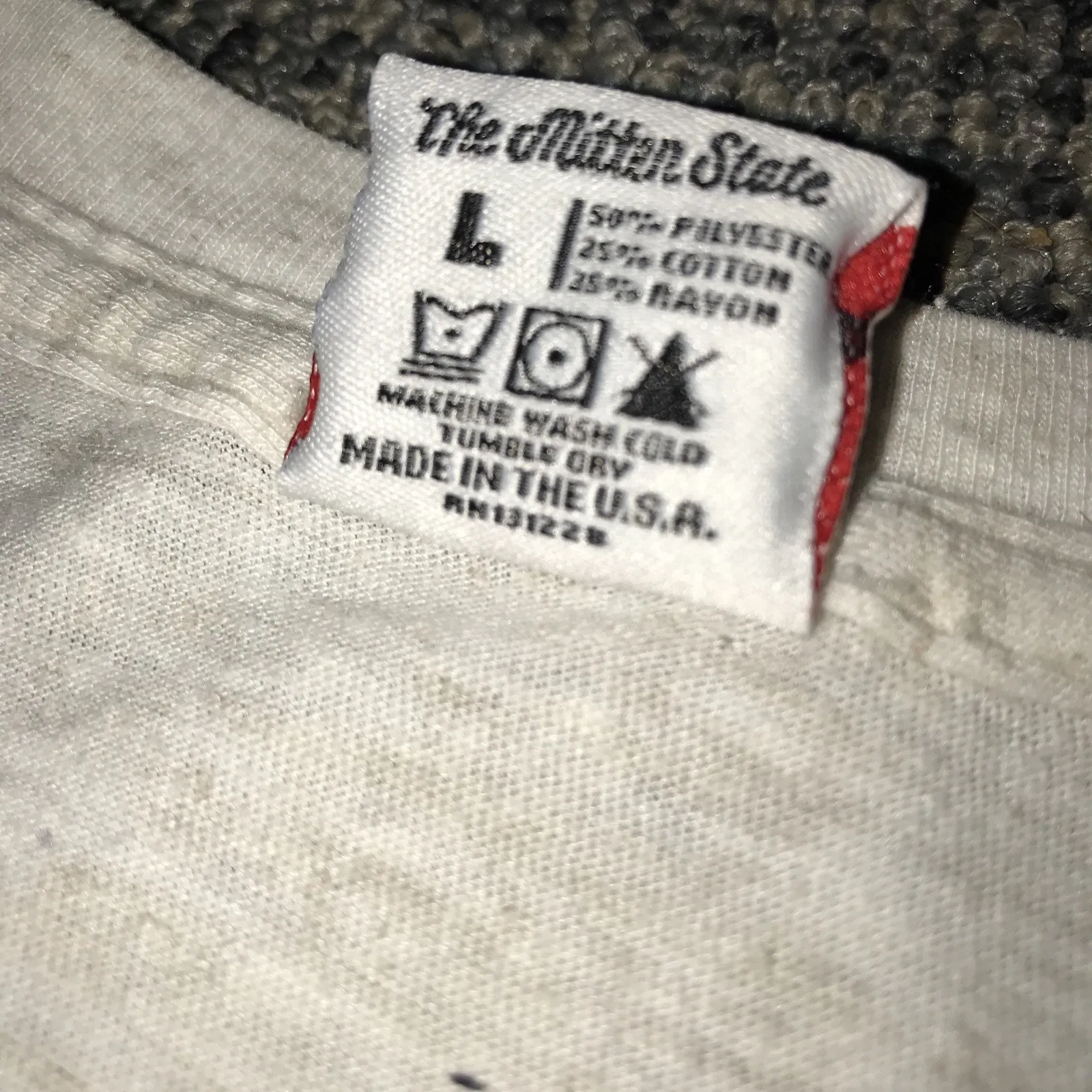 Michigan State Spartans Womens Large Gruff Sparty Tee By The Mitten State White - Image 5