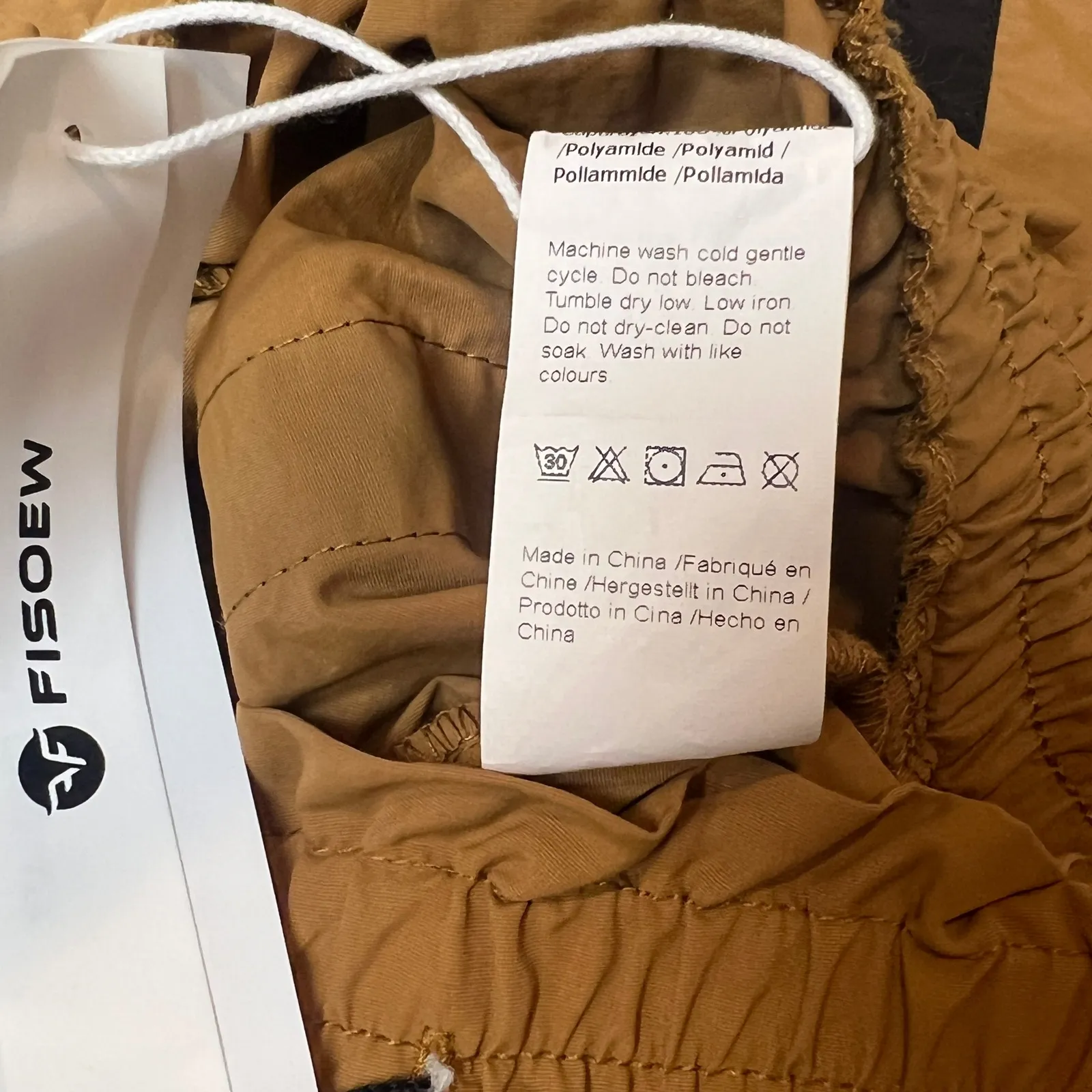 Fisoew Baggy Wide Leg Pants Casual Drawstring Elastic Waisted Y2K Track Pants - Image 7