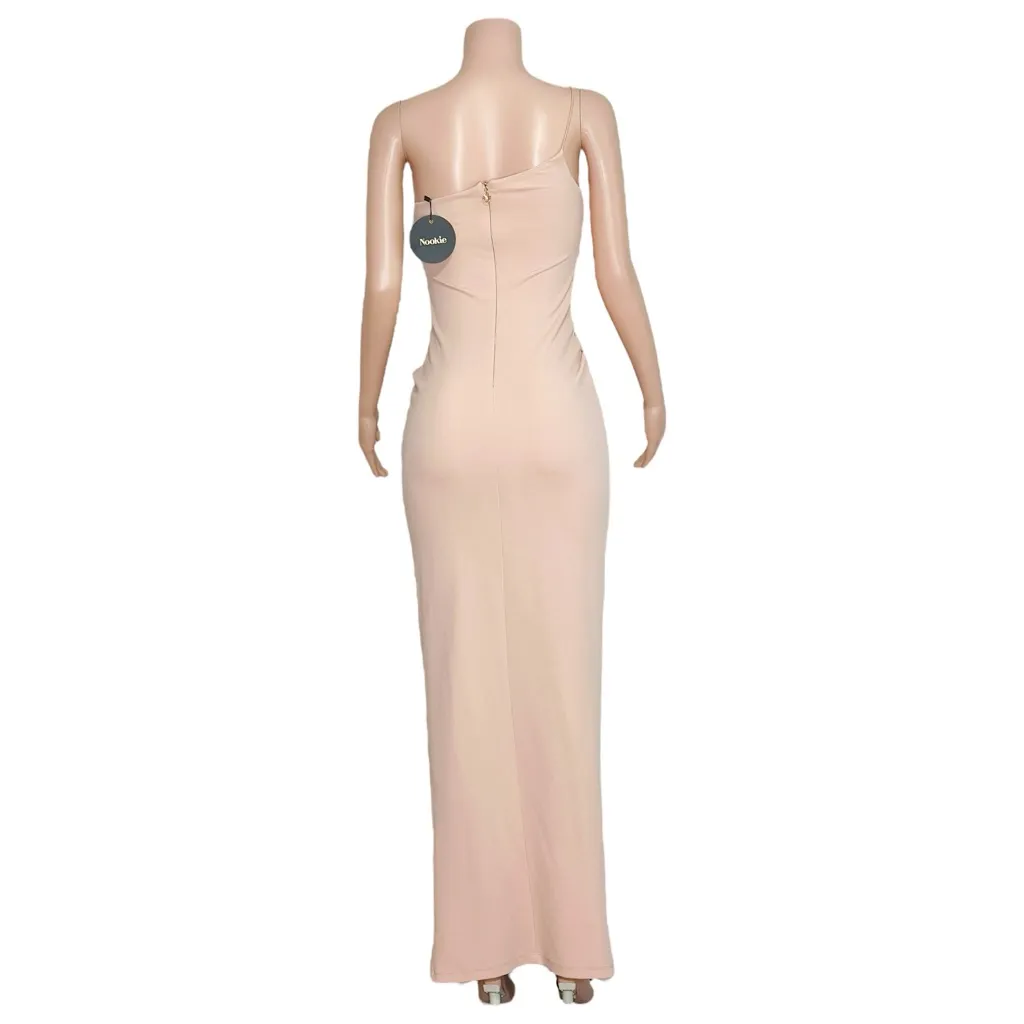 NOOKIE Lust One Shoulder Gown, Blush, Medium - Image 10