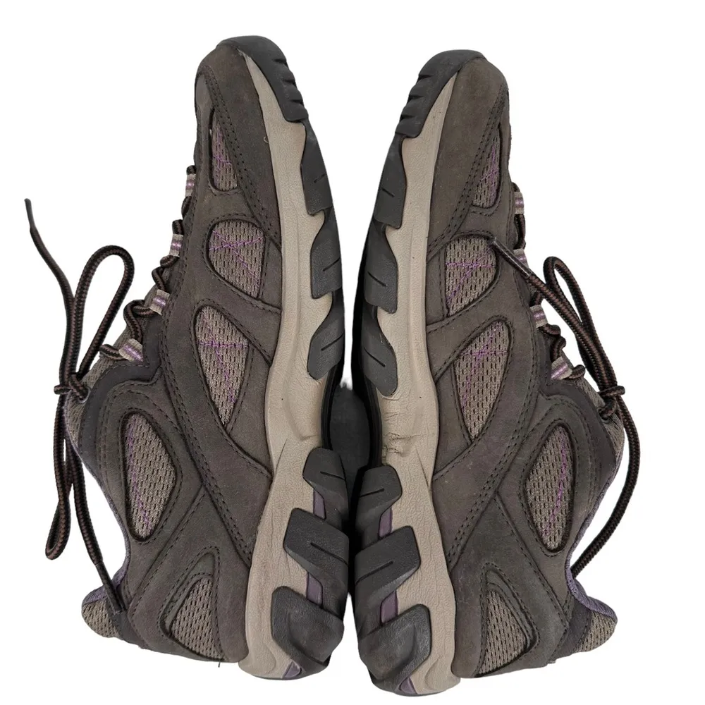 Teva  4050 Women’s Size 7 Hiking Trail Walking Shoes Taupe & Purple - Image 8