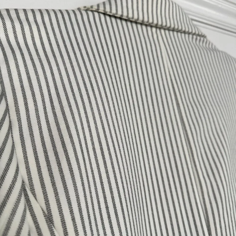 Amanda + Chelsea Striped Stretch Knit Blazer Size Medium - Image 6