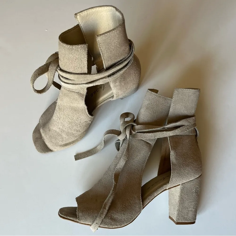 Matisse Rewind Suede open Toe Bootie Size 8.5 - Image 8