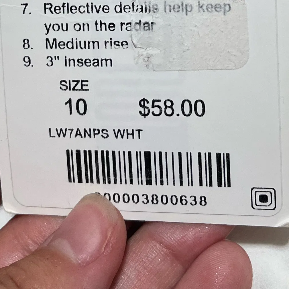 Lululemon Gait Keeper Short White NWT - Image 5