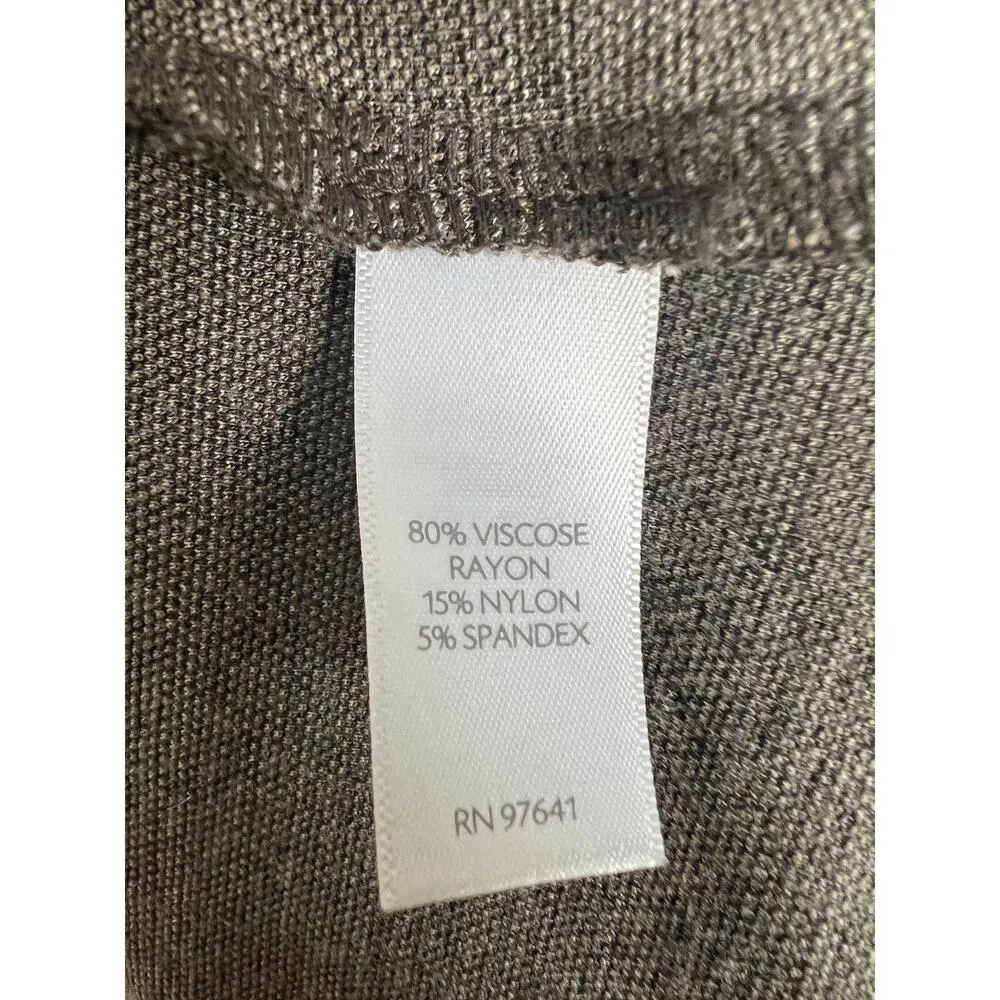 J Jill Pointe Collection Plaid Wide Neck 3/4 Sleeve Sweater Large - Image 6