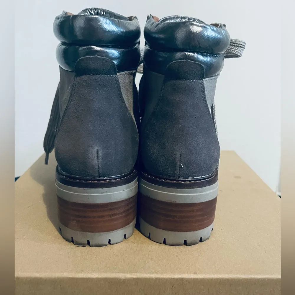 Gentle Souls by Kenneth Cole Waterproof Brooklyn Grey Combo Boots - Image 3