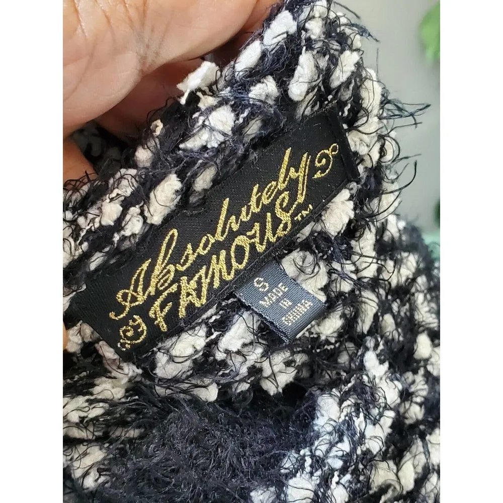 Absolutely Famous Women Black Polyester Long Sleeve Casual Hoodie Jacket Size S - Image 8