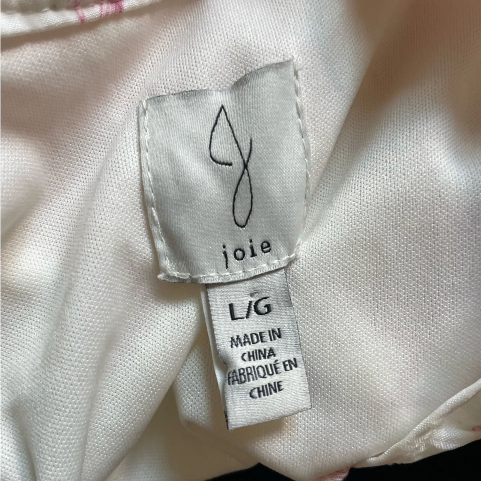 Joie Pink and White Toile Feminine Twee Long Sleeve Chiffon Mini Dress Large - Image 5