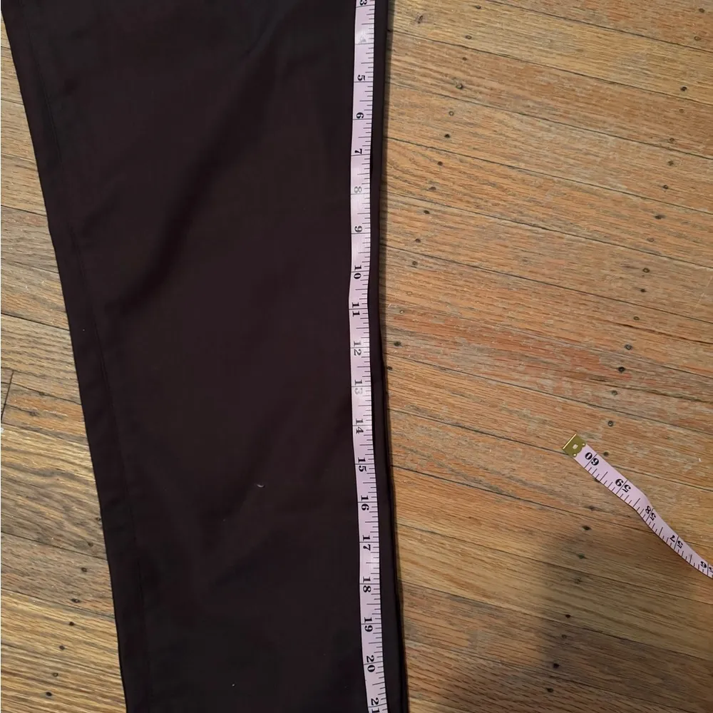 White House Black Market Womens Dark Brown Size 2 Slim Ankle Pants Side Zip - Image 11