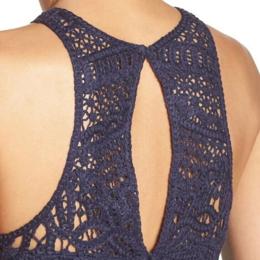 Lilly Pulitzer Jamie Shift Crochet Navy Dress - Image 2
