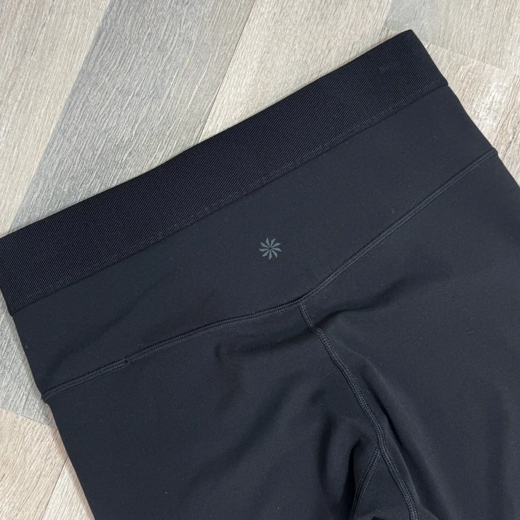 Athleta Aura Split Pant High Rise Leggings‎ Black Small Yoga Athleisure - Image 7
