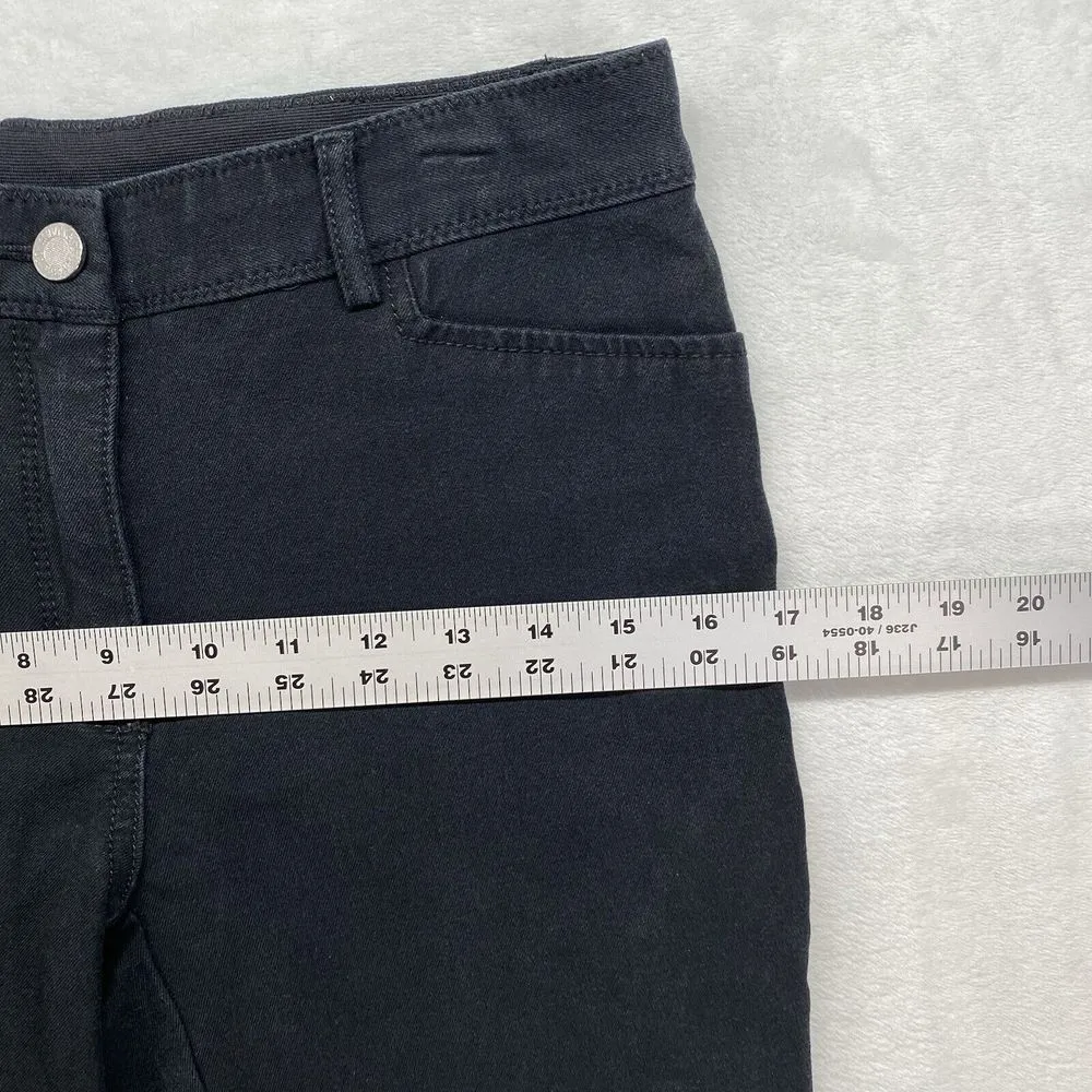 Chicos Jeans Womens 0 S The So‎ Slimming Girlfriend Ankle Black Cotton Blend Zip - Image 3