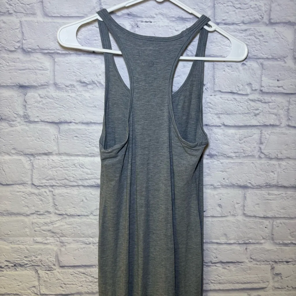 Lululemon Refresher Racer Back Tank Dress Gray Midi/Maxi sz 4 Athletic - Image 14