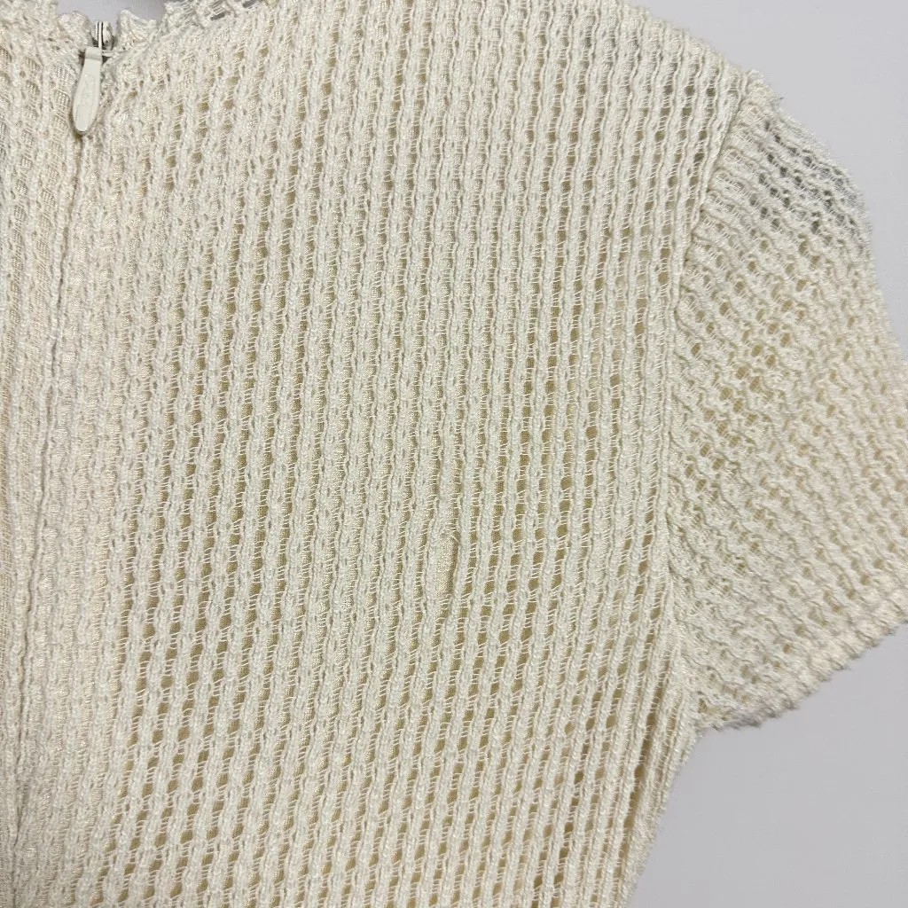 ELEXIAY Keysi Bubble Hem Midi Dress in Nude Size X - Image 10