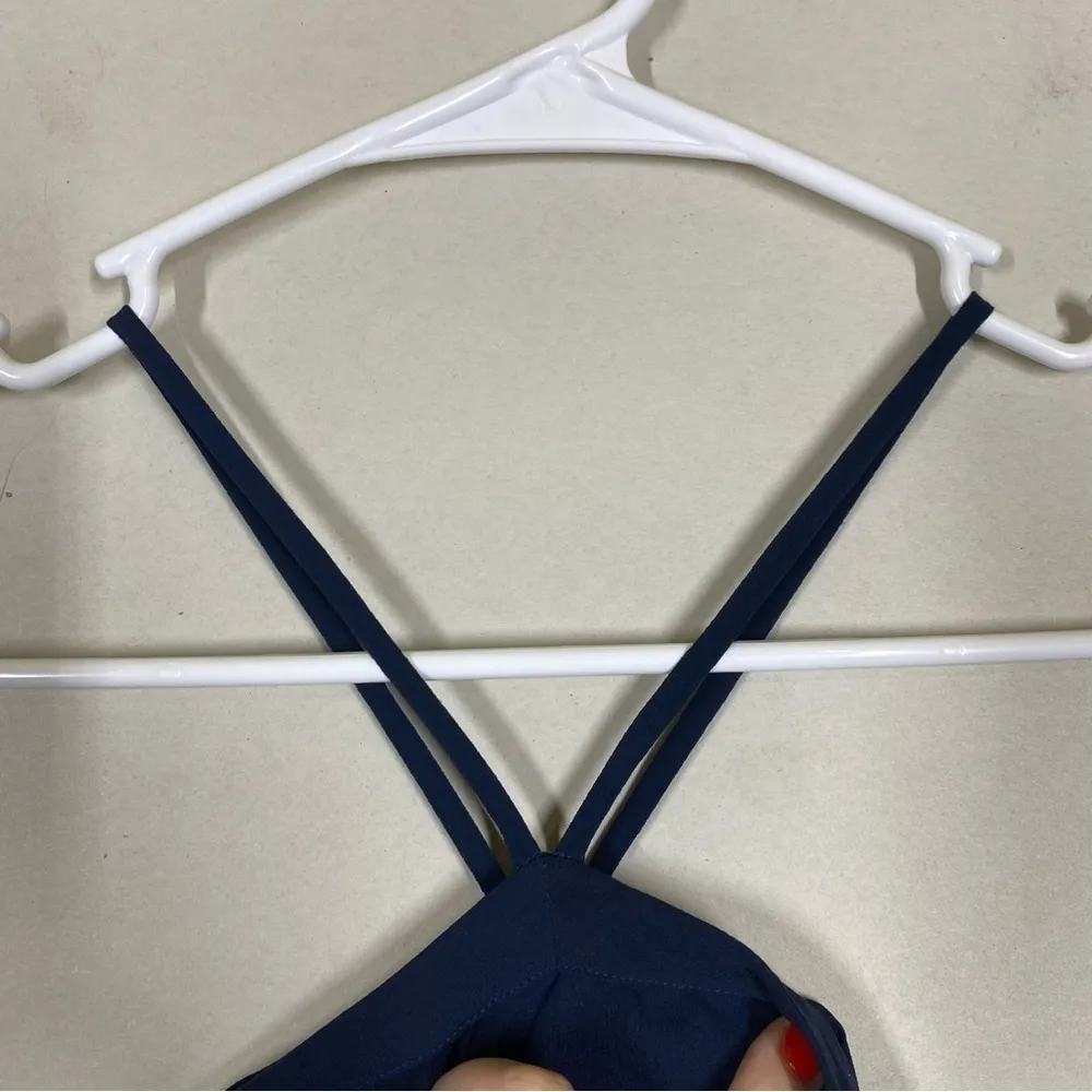 WAYF Halter Navy Blue Dress - Image 4