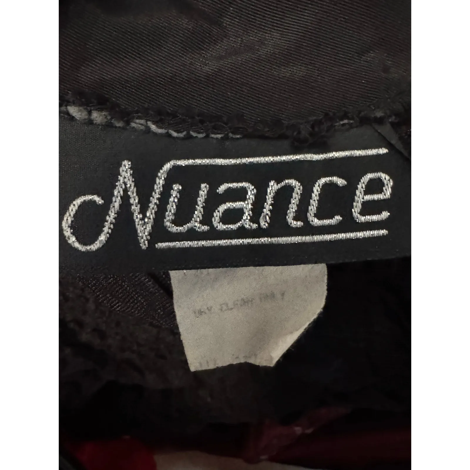 Vintage 80’s Nuance black lace bubble open low back bow cocktail dress medium - Image 12