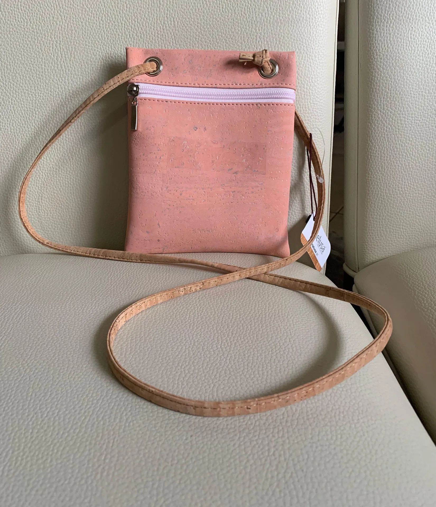 Artelusa Small Minimalist Cork Crossbody Bag - Image 2