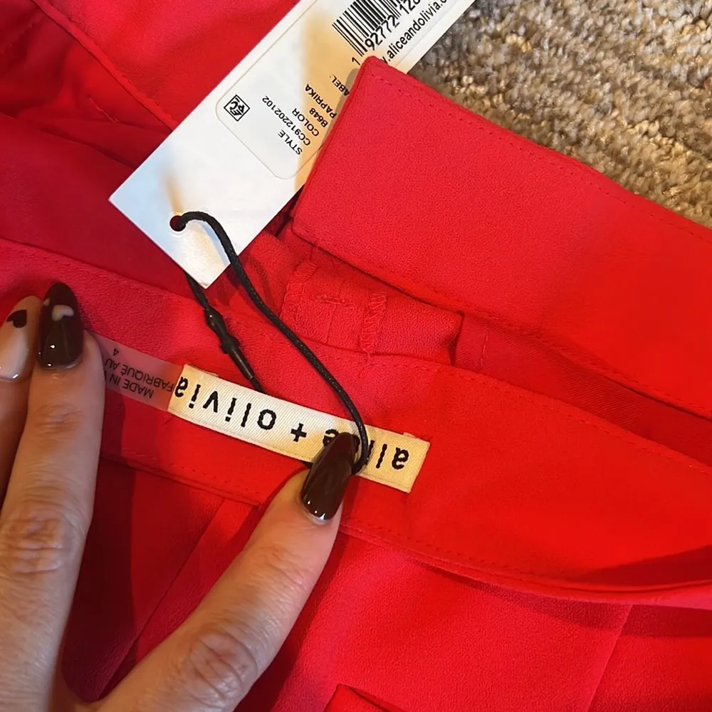 Alice & Olivia Red Pants - Image 5