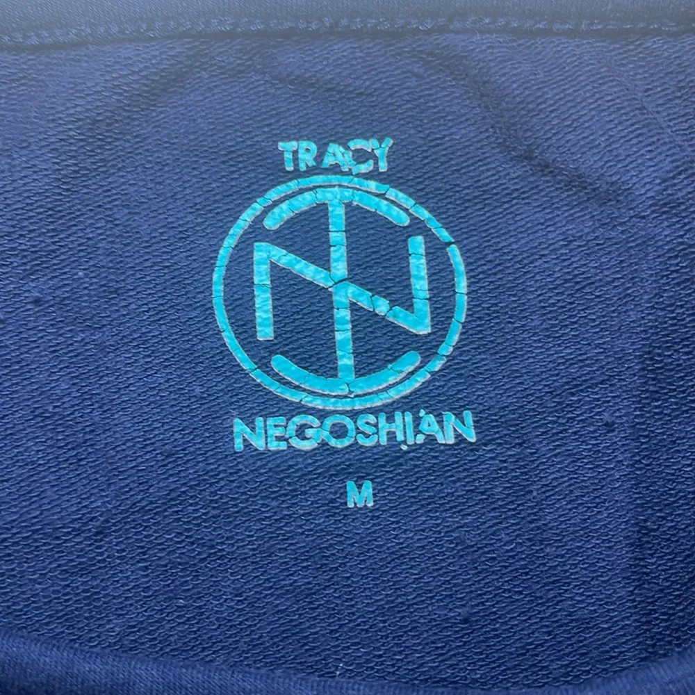 Tracy Negoshian French Terry Striped/ Color Block Dress Medium - Image 6