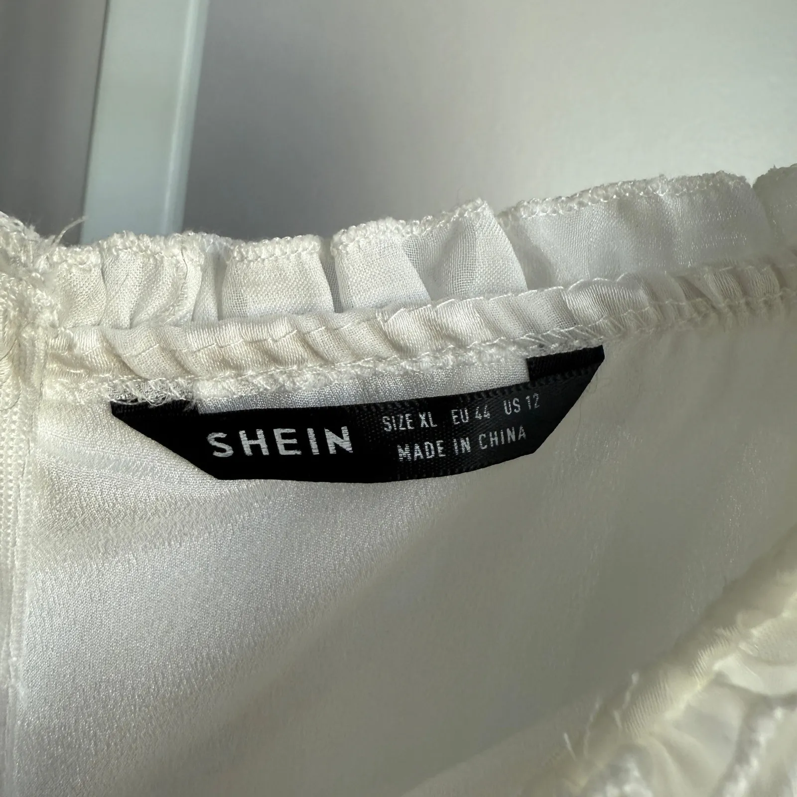 Shein sz XL White & Purple‎ Milkmaid cottage Maxi Dress - Image 8