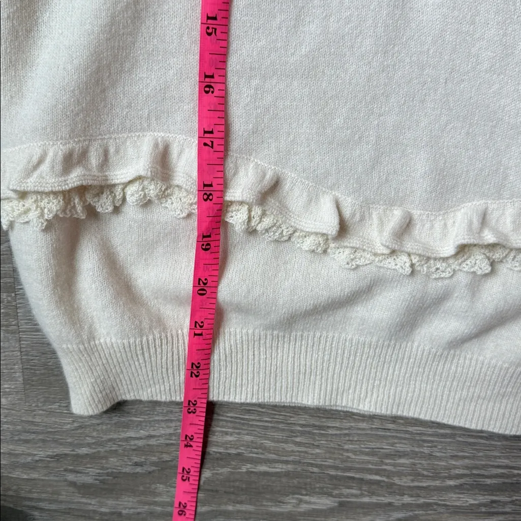 Sézane Andreas Jumper in ecru wool and cashmere XS - Image 15