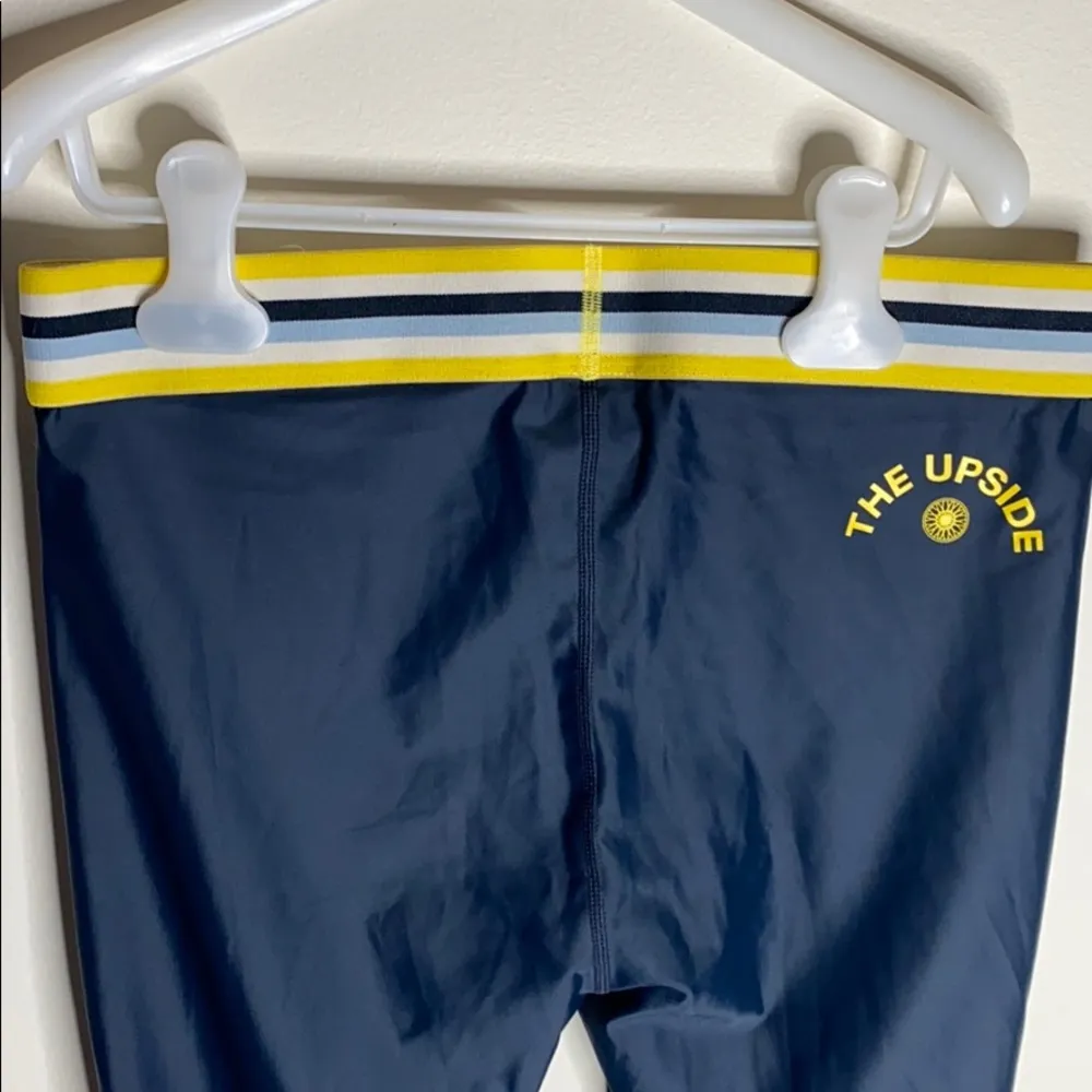 The Upside x Soulcycle yellow rainbow leggings size L - Image 4