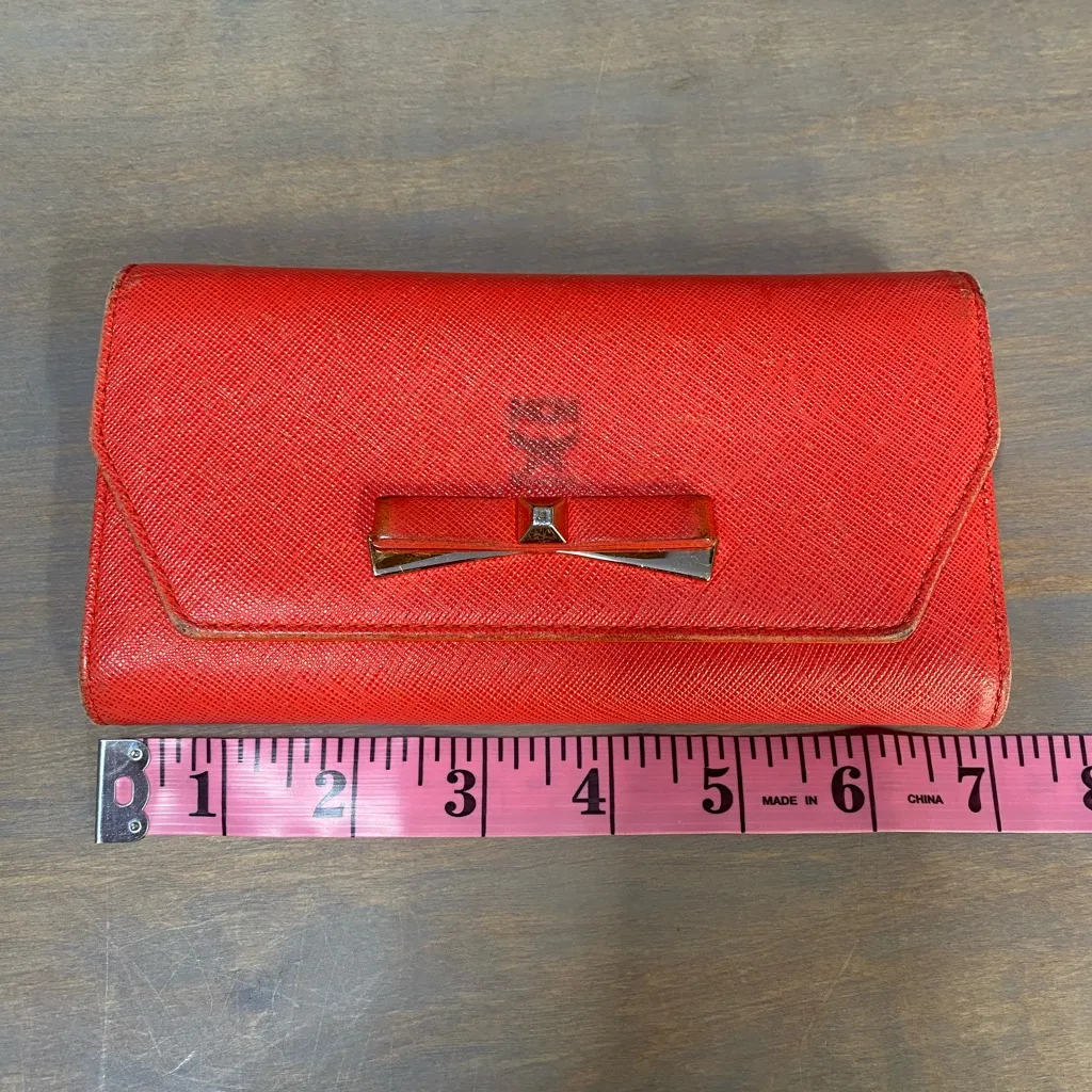 MCM tri fold‎ wallet with bow, orange - Image 11