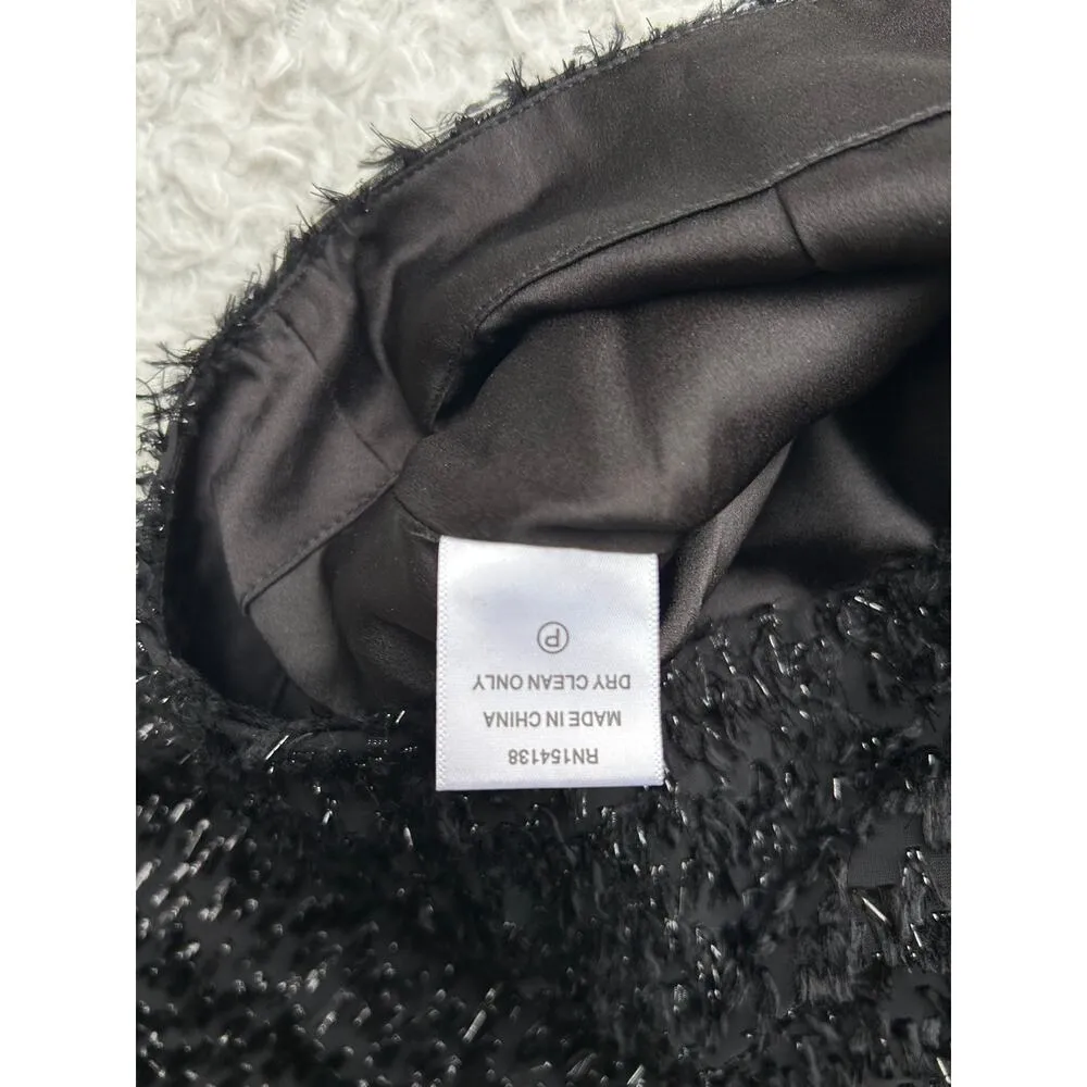 Staud Black and Silver Metallic Wide Leg Pants Size 2 - Image 9