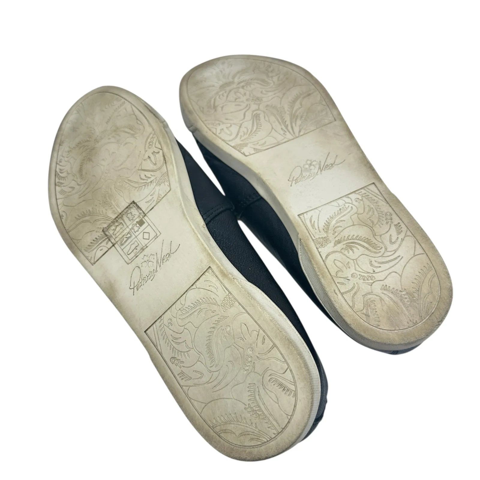 Patricia Nash Licata Slip On Sneakers Flat Braided Leather Black Size‎ US 8.5 - Image 10